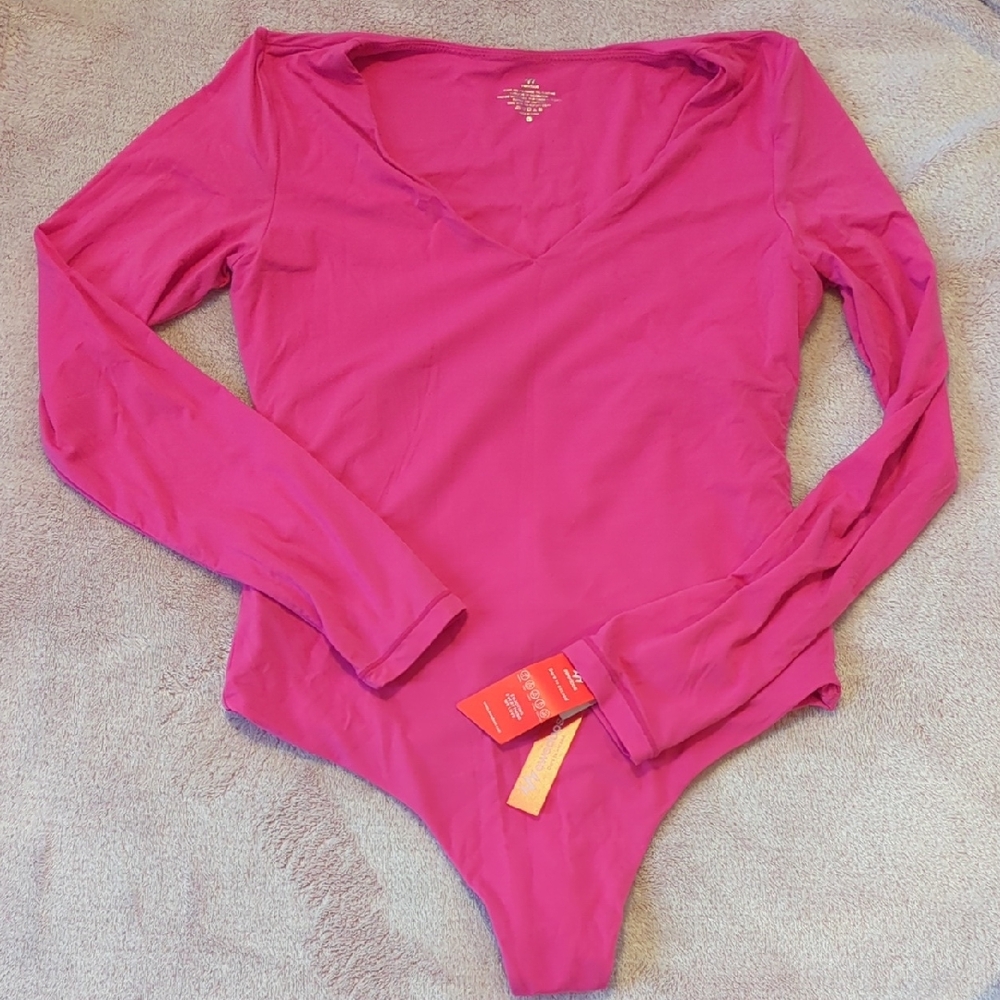 Fuchsia Long Sleeve Bodysuit